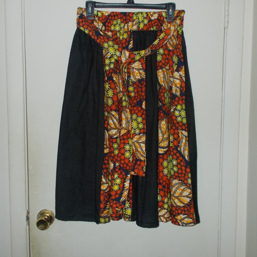 Laddi Floral Panel Print Skirt Size One Size